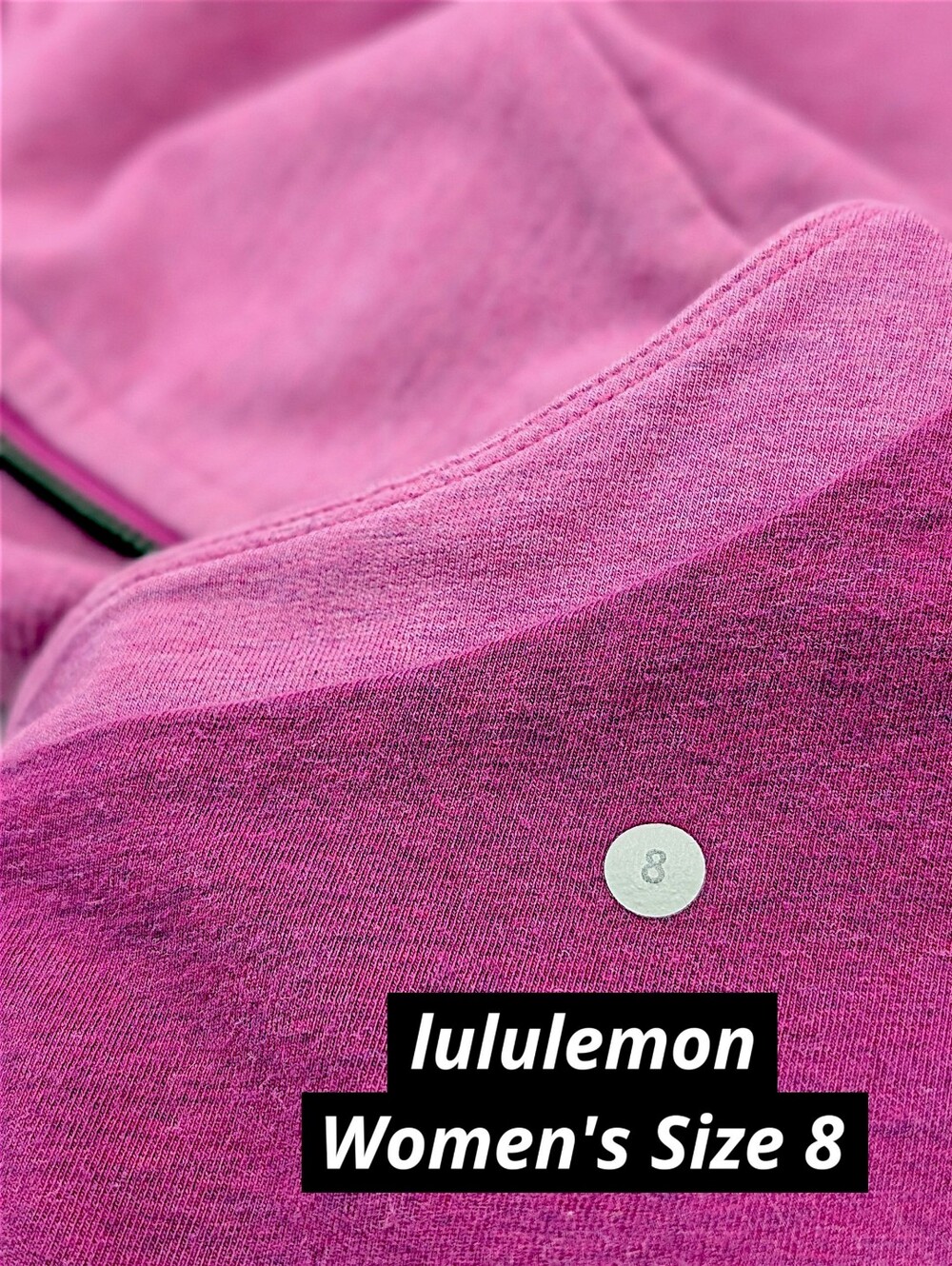 Lululemon Sz 8 Scuba Hoodie Heathered Ultra Violet Full Zip Thumbholes - Picture 10 of 16